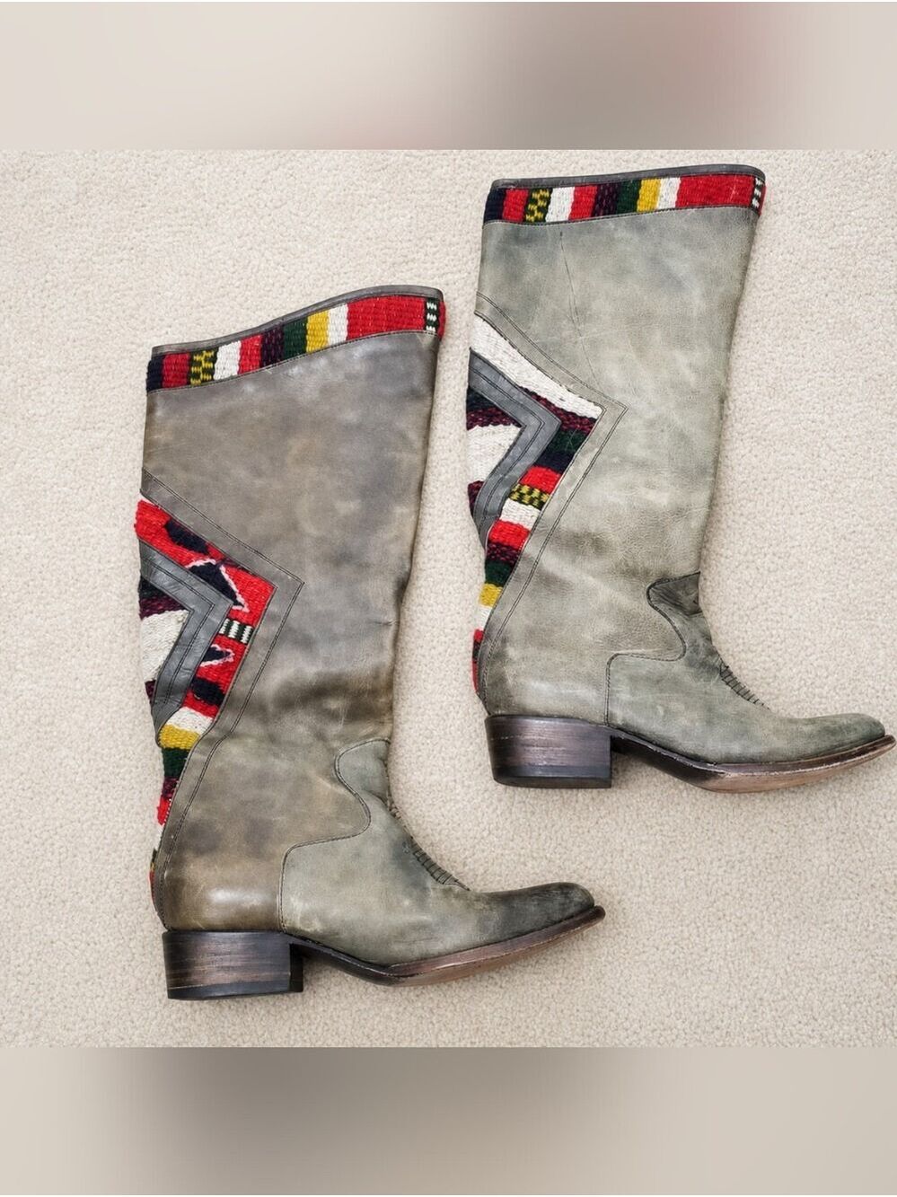 FREEBIRD By Steven Aztek Leather Tall Boots Women's Size 8M
